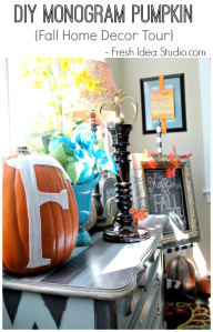 Easy-DIY-Monogram-Pumpkin-and-lots-of-other-great-decorating-ideas-for-Fall-at-Fresh-Idea-Studio.com_